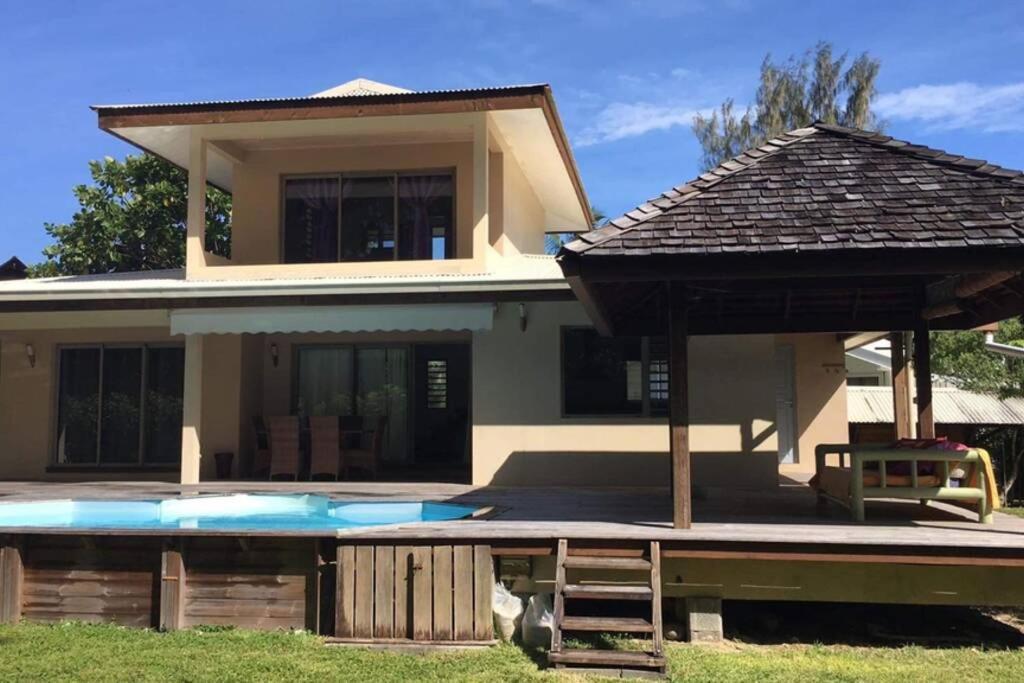 Moorea Temae Villa Walking Dist Beach And Golf Exteriör bild